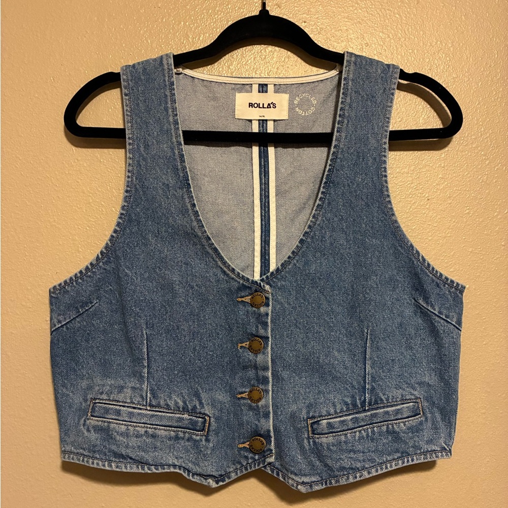 ROLLA'S Blue Denim Vest